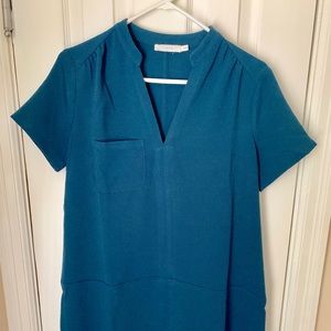 Lush crepe shift dress